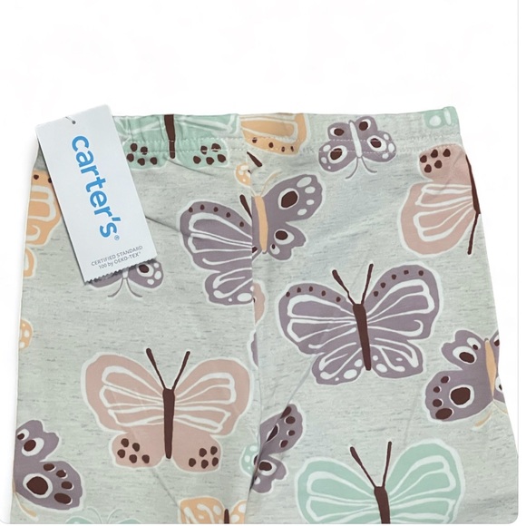 Carter's Baby Girls Butterfly Capri Leggings 24M - Picture 3 of 3